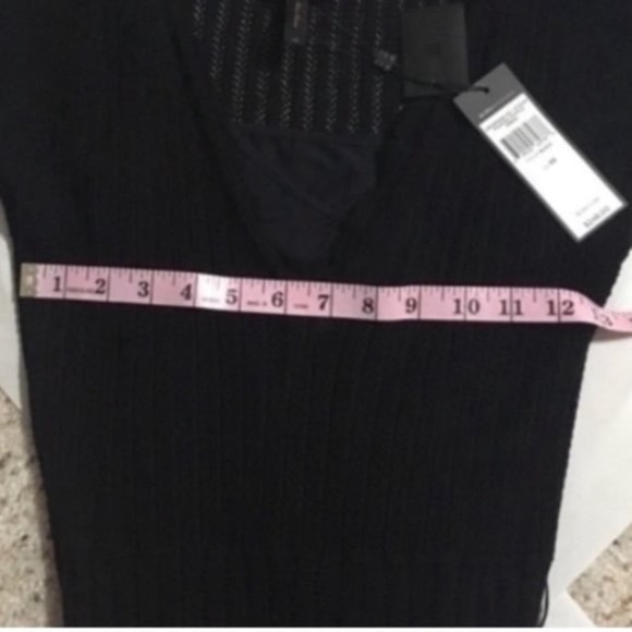 🔴 Offers Please! BCBGmaxAzria Black Pleated Ruffle Black Dress! 🔥 - Picture 8 of 12